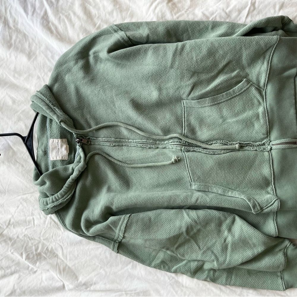American Eagle Outfitters Sage Zip-Up Hoodie
